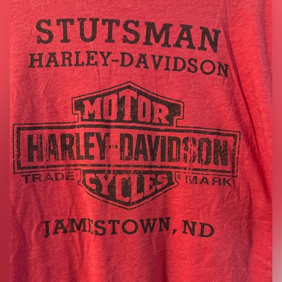 Harley-Davidson Stutsman Jamistown ND Bravado XL Hot Bikini Biker Chick Red - Picture 5 of 10